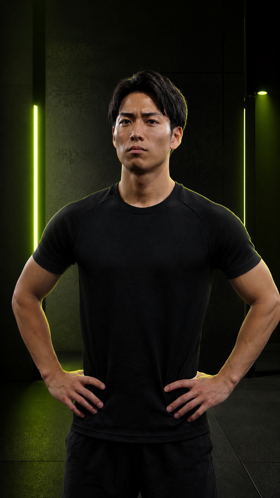 トレーニングを続けた未来をイメージしたアスリート